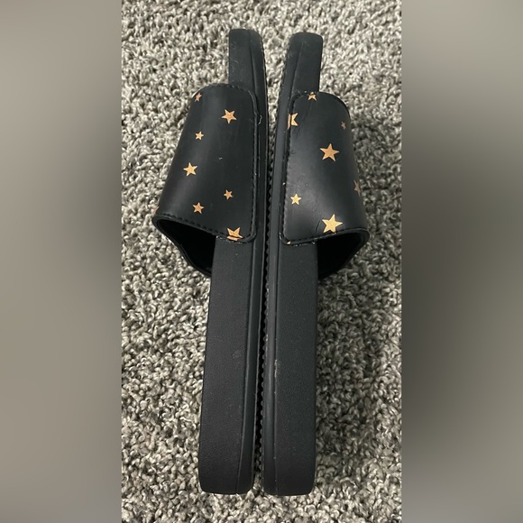 Rare Victoria’s Secret Pink Gold Star Slides Shoes Medium 8-9 - Picture 4 of 7